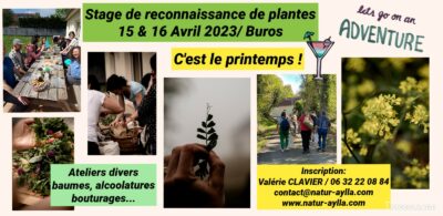 STAGE DU 15 & 16 AVRIL / Buros / C’est le printemps !